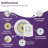 Kit com 3 Spots de Led sem Fio